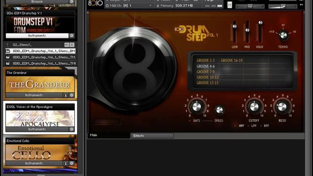 8Dio EDM Drumstep Vol 1 KONTAKT(Коммент) смотреть онлайн