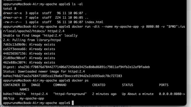 2.コンテナを使ってWebサーバを起動する | Docker入門講座 смотреть онлайн