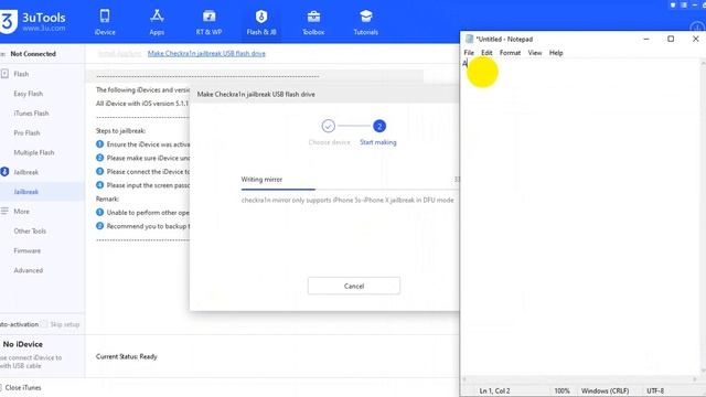 How to Make Checkra1n Jailbreak U Disk Using 3uTools смотреть онлайн