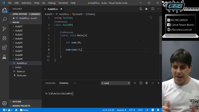 Operações de Bitwise - Curso Programação Completo C# - Aula 09 смотреть онлайн