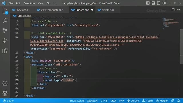 Build an Unstoppable Shopping Cart with PHP and MySQL- Update Products || HTML Code #20 смотреть онлайн