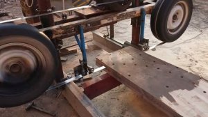 Ленточная пилорама. Из колес от классики.