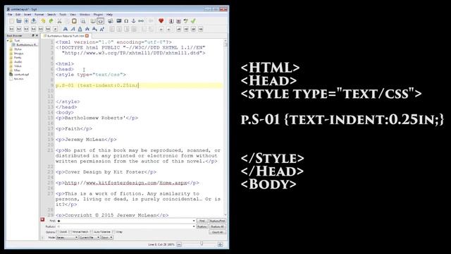 How to Use HTML & CSS to Create Your Ebook & Make it Look Good: Simple Self-Publishing Part 10 смотреть онлайн