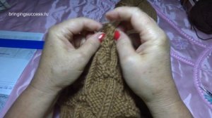 Мужская шапка 58-62 см. Вязание спицами [Часть 2]