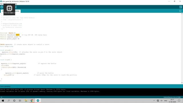 How To make Automated Chrome Dino Game using Arduino |Techeonics смотреть онлайн