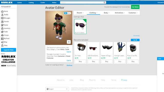 Смена АВАТАРА в ROBLOX смотреть онлайн