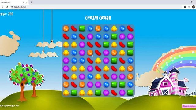 Candy Crush (HTML, CSS, JavaScript, node.js) - Day 1 Progress смотреть онлайн
