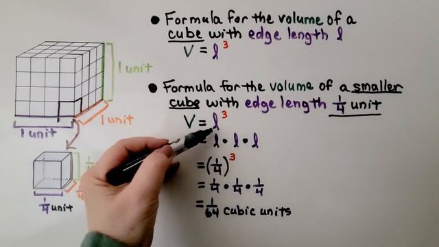 6th Grade Math 15.2a, Using Fractional Edge Lengths, Volume of a Cube смотреть онлайн
