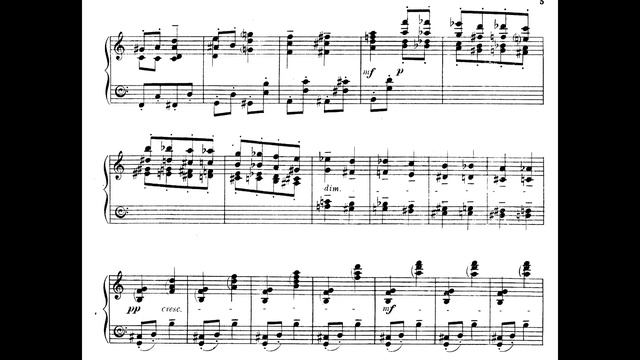 Cyril Scott - Water Wagtail for Piano, Op. 71, No. 3 (1910) [Score-Video] смотреть онлайн