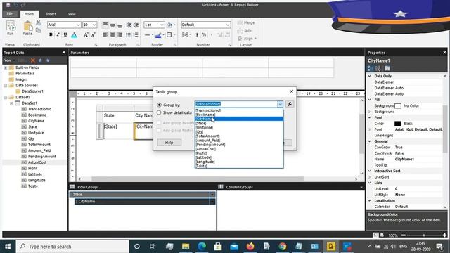 drilldown report in paginated report builder смотреть онлайн