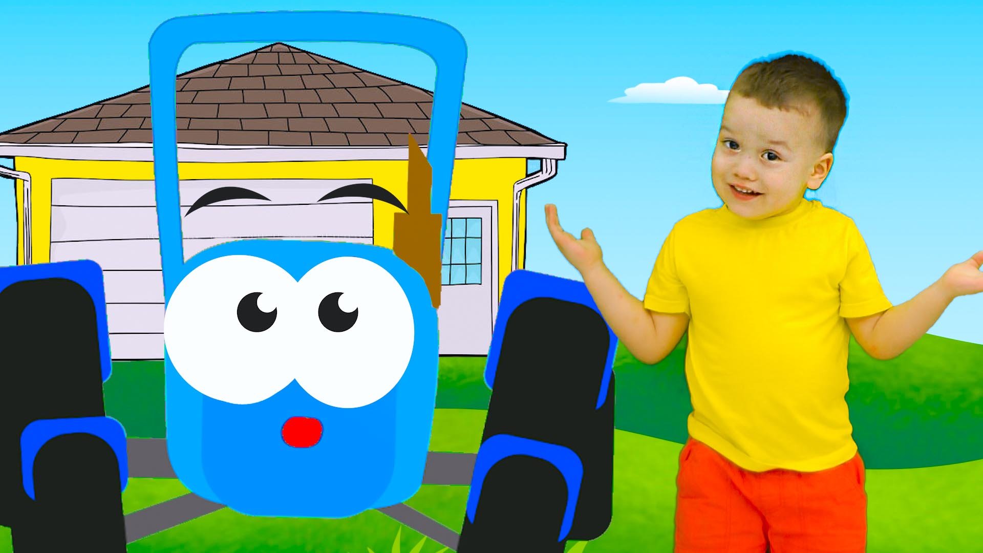 Синий трактор Песенки для детей Угадай Чей Домик Где живут Животные смотреть онлайн