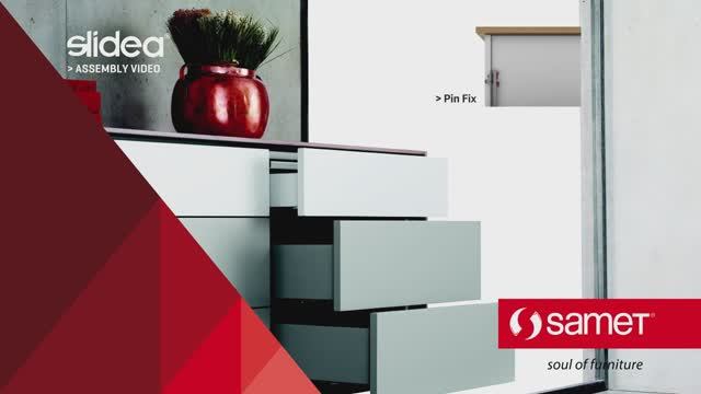 Slidea PinFix. Установка направляющих скрытого монтажа от SAMET смотреть онлайн