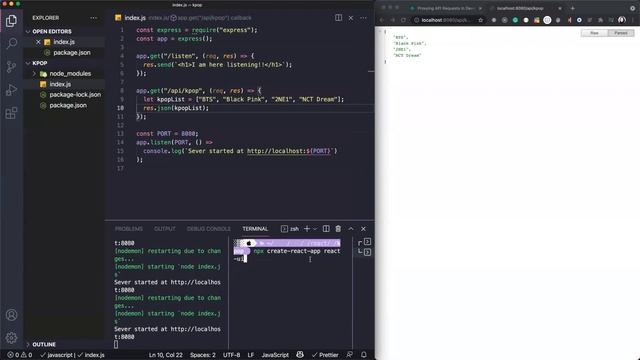 React Express API Backend sends data to React frontend. How do they talk to each other? Part 1 смотреть онлайн