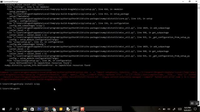 Solution for no lapack/blas resources found when installing scipy for Machine Learning on windows смотреть онлайн