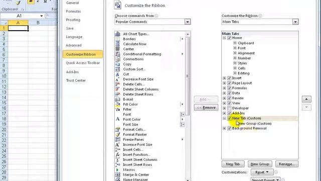 Excel 2010 Customizing the Ribbon смотреть онлайн