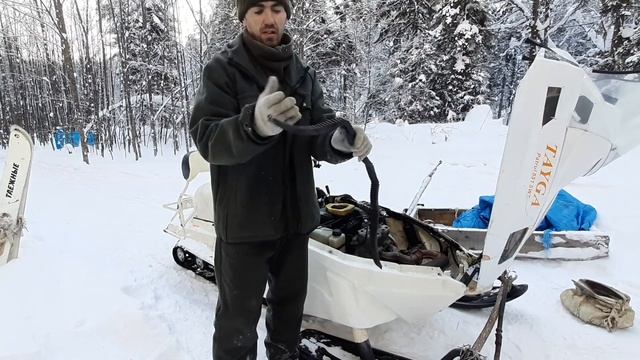 Поломка снегохода. Решение найдено! Кто снял рога? И рыбаки паразиты. смотреть онлайн