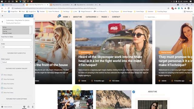 How to add Featured Post Slider In To The Blog Home Page | Blog Starter Pro WordPress Theme смотреть онлайн
