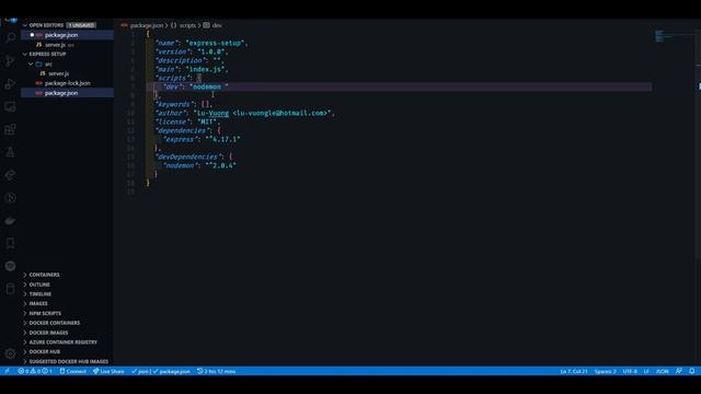 Setting up an Express Server смотреть онлайн