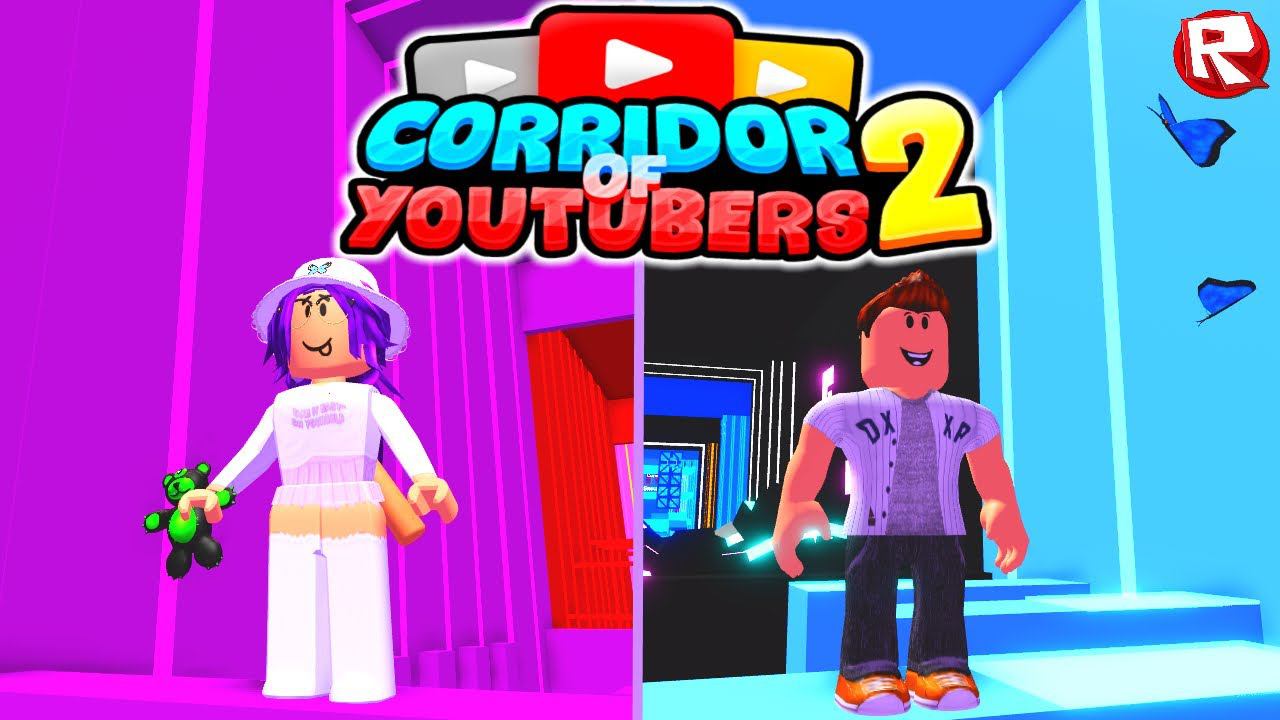 КОРИДОР ЮТУБЕРОВ 2 в роблокс | НОВЫЕ УРОВНИ | Corridor Of Youtubers 2 roblox смотреть онлайн