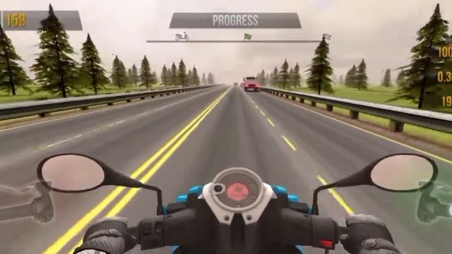 Motorcycle racing on traffic jams - game trafficride First time playing смотреть онлайн