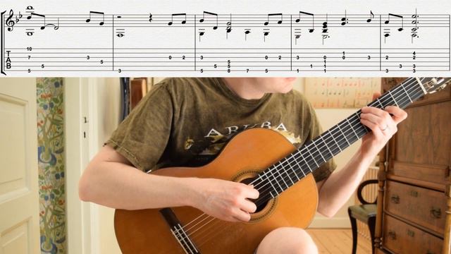 Diablo 3 (Lesson) I Am Justice (How to play on classical guitar with tabs) смотреть онлайн