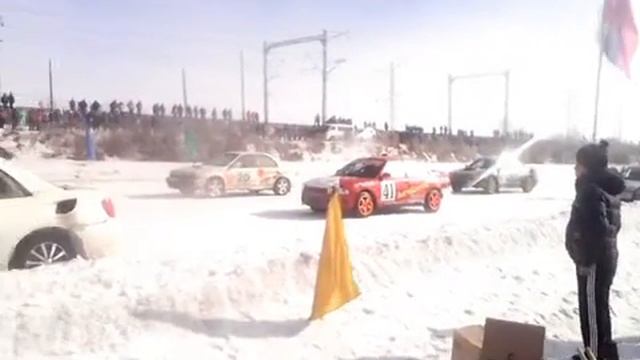 Ледовые гонки на Байкале смотреть онлайн