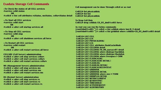 Oracle DBA Exadata Interview questions.| Cell commands смотреть онлайн
