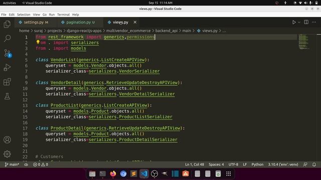 Multivendor Ecommerce Website in Django ReactJs||Customize Pagination in Django Rest Framework #10 смотреть онлайн