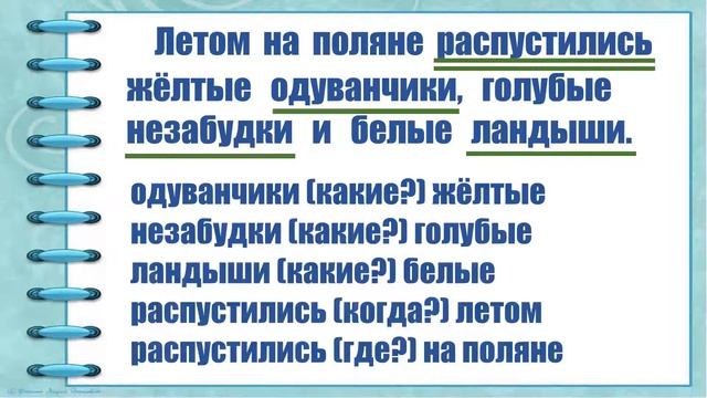 Синтаксический разбор предложения 4 класс 3 четверть смотреть онлайн