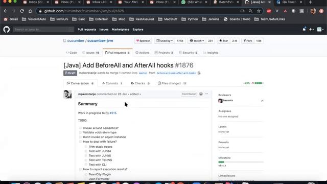 Batch 8 Selenium with Cucumber-Git, GitHub, Pull Request, Revert Pull request changes-Part 18 смотреть онлайн