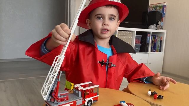 Обзор пожарной Lego city 60107 смотреть онлайн