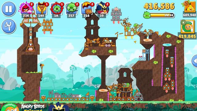 Angry Birds Friends Tournament 1192 Level 9 No Power UP смотреть онлайн