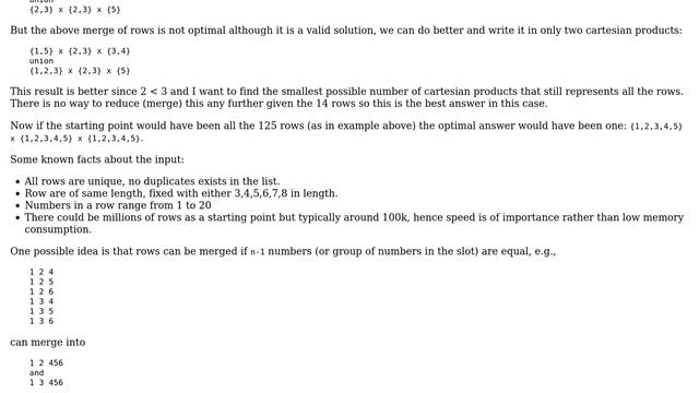 Reverse cartesian product matching all given rows смотреть онлайн