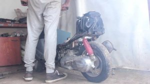 Установка поршневой на скутер Yamaha Jog/piston installation on Yamaha Jog