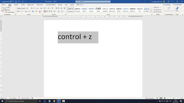 Como revertir CONTROL + Z en WORD (Deshacer y Rehacer) смотреть онлайн