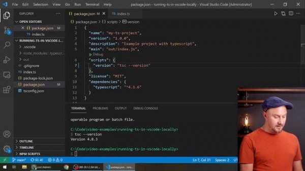 How to Run Typescript in VS Code