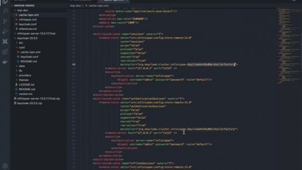 Keycloak Quarkus Distribution with Standalone Infinispan Set Up