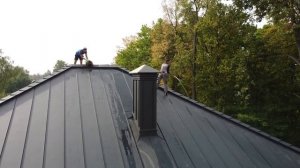 Фальцевая кровля завершение проекта