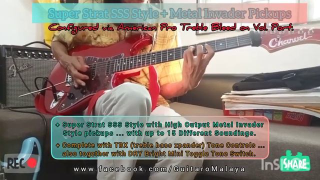 Super Strat SSS + Metal Invader Pickups & HSS + PAF Style pickups w/ TBX Tone & Dry Switch смотреть онлайн