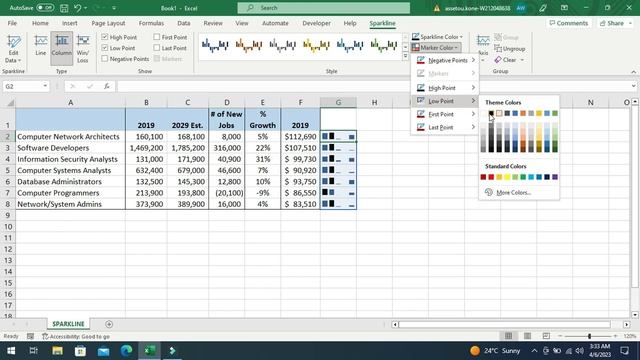 INSERT SPARKLINE | HOW_INSERT_SPARKLINE_IN_EXCEL смотреть онлайн