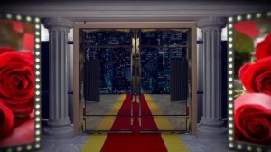 Футаж "Поздравляем": Красная дорожка на хромакее