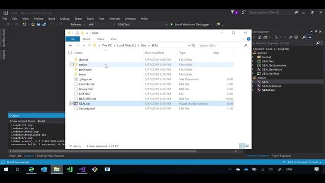 Installing Microsoft SEAL on Windows смотреть онлайн