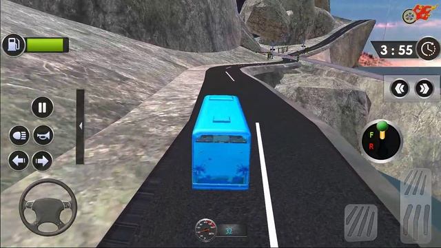 Offroad Tour Coach Bus Driving - Uphill Bus Parking Simulator | Android Gameplay смотреть онлайн