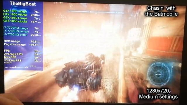 Batman: Arkham Knight on OLD GAMING LAPTOP || NVIDIA GTX 1050 M., Intel i7-7700HQ, 8 GB RAM, No SSD смотреть онлайн