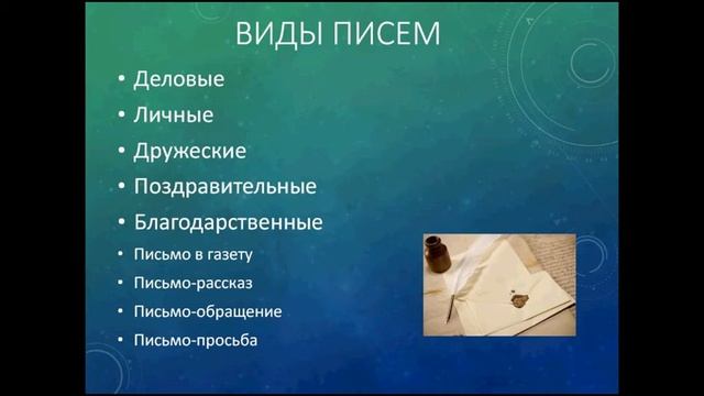Урок русского языка. Развитие речи. Письмо другу смотреть онлайн
