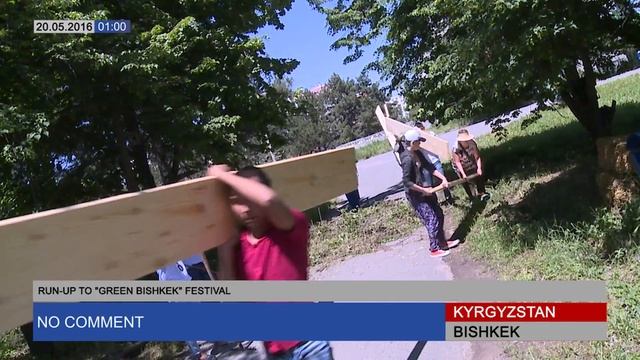 В Ботаническом саду готовятся к открытию фестиваля "Зеленый Бишкек" (20.05.2016) смотреть онлайн