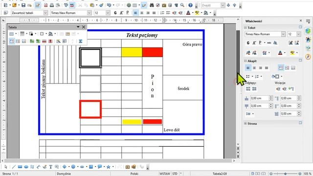SP2 Nysa - Open Office - Wstawianie i formatowanie tabeli. смотреть онлайн