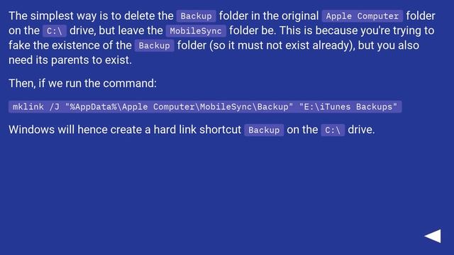 mklink error: Cannot create a file when that file already exists смотреть онлайн