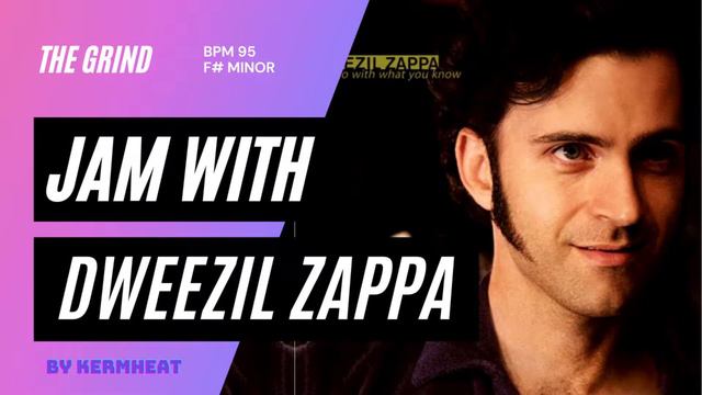 Jam with Dweezil Zappa "The Grind" Tempo BPM 95 F# minor #jamwith guitar practice backing track смотреть онлайн