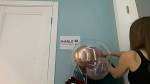 Как надуть китайский баблс с шарами внутри | SHARLIT